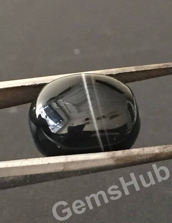 Natural Certified Sulemani Black Hakik Stone, 9.20 ct